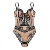 Sexy Lace Embroidery Lingerie Temptation Large Size Bra Gathering Sexy Bodysuit Palace Shapewear Home Wear Bralette - Sabreeonline