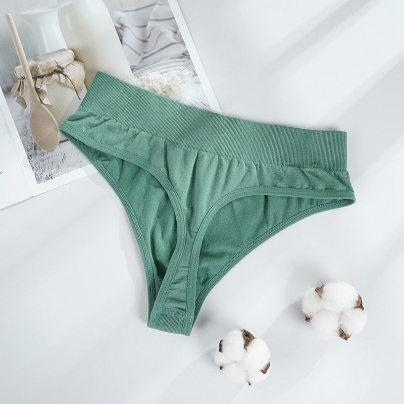 Sexy Thongs Panties Women G-String Female Underpants Seamless Comfortable Underwear Female High-Rise Thong Lingerie M-2XL - Sabreeonline