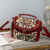 Rhinestone Leather Tote Shoulder Bag - Sabreeonline