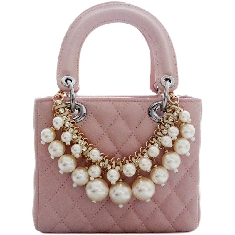 Pearl Handbag Small Fairy Bag 2022 Summer New Style, Fashionable Diana Bag One Shoulder Diagonal Versatile and Fashionable - Sabreeonline