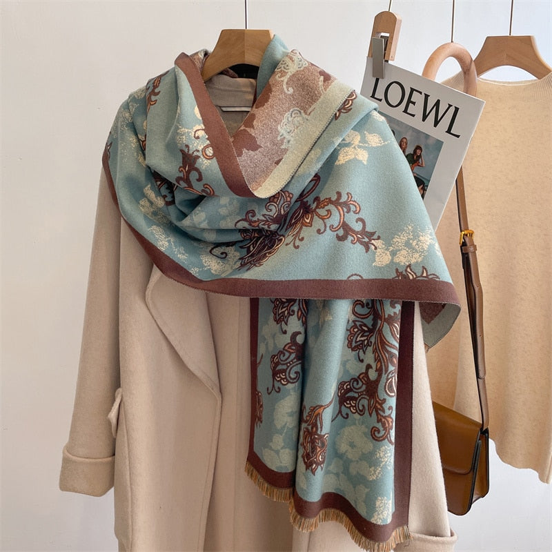 Cashmere Neckerchief Shawl Scarf for Women - Sabreeonline