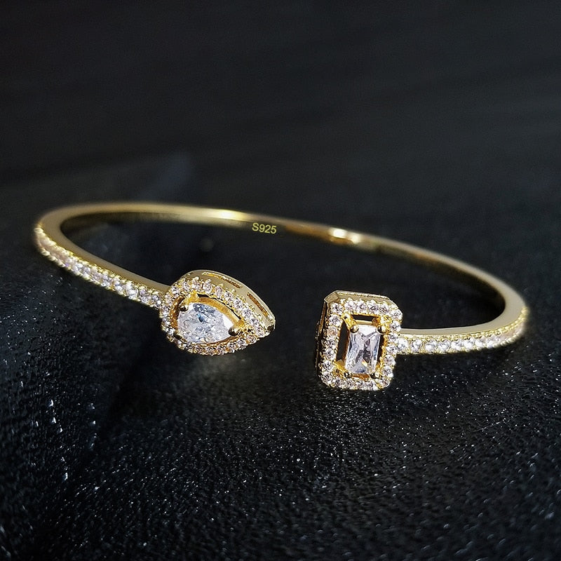 Luxury Gold Silver Color Adjustable Bracelet - Sabreeonline
