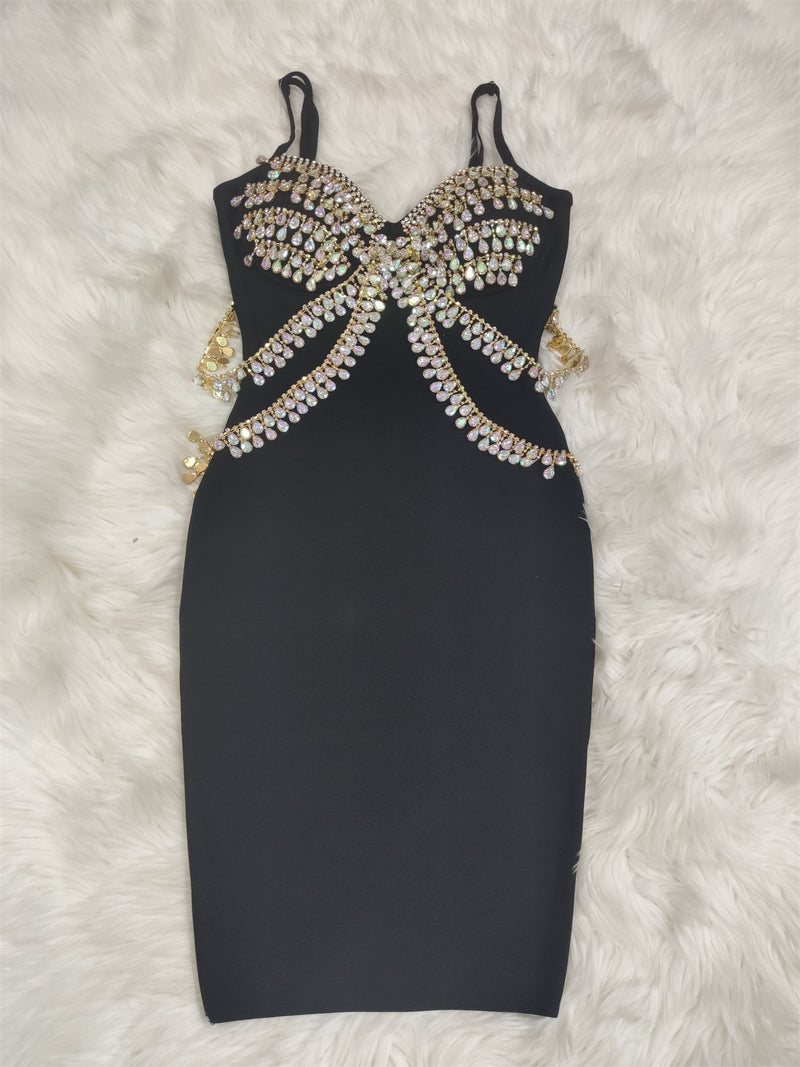 Sparkly Bandage Dress - Sabreeonline