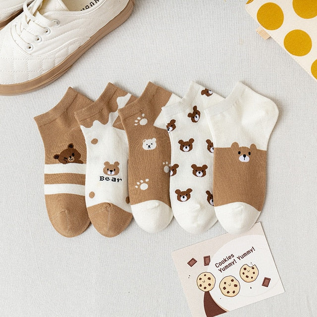 Cat Low Cut Short Socks - Sabreeonline