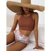 High Waist Bikinis 2023 Mujer Swimwear Women Swimsuit Crop Top Bikini Set Swimming For Bathing Suit Woman Maillot De Bain Femme