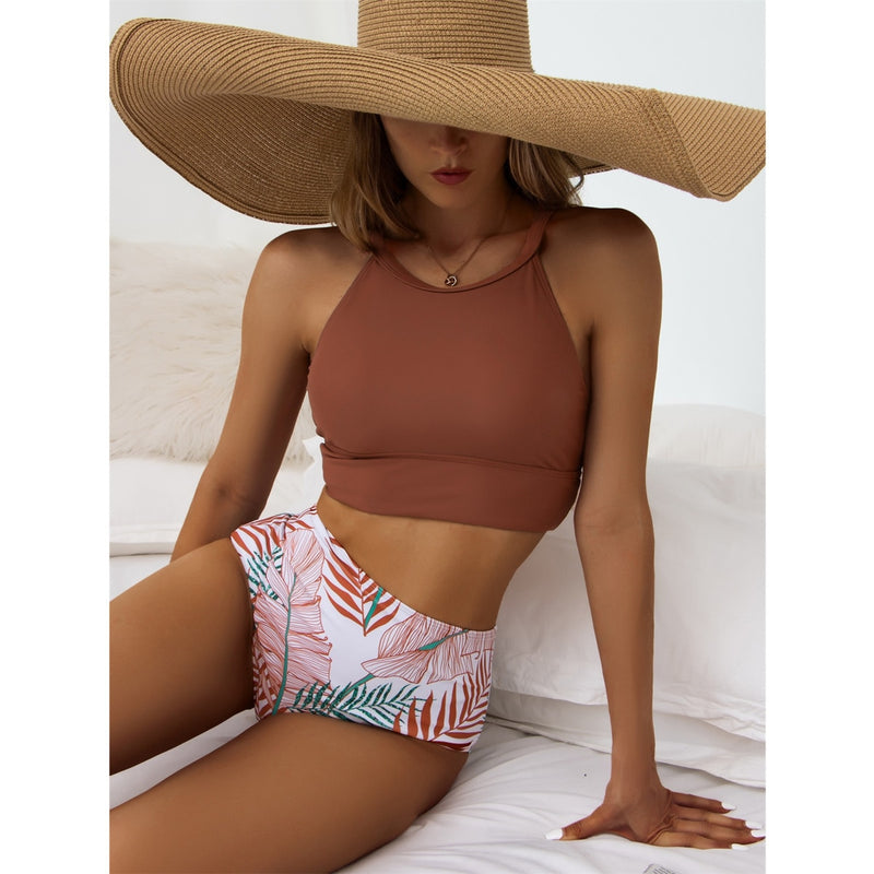 High Waist Bikinis 2023 Mujer Swimwear Women Swimsuit Crop Top Bikini Set Swimming For Bathing Suit Woman Maillot De Bain Femme