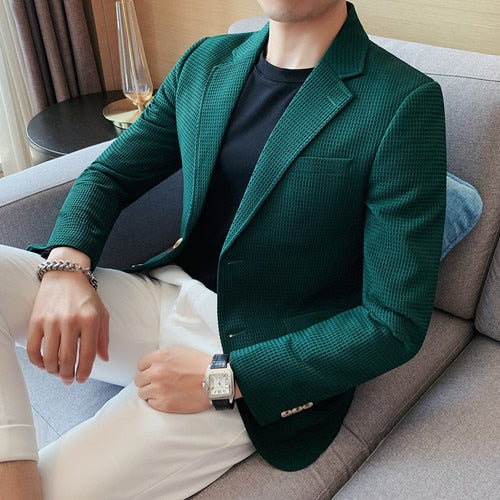 Casual Blazer Slim Fit Outwear - Sabreeonline
