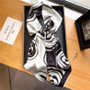 Elegant Print Satin Silk Skinny Scarf - Sabreeonline