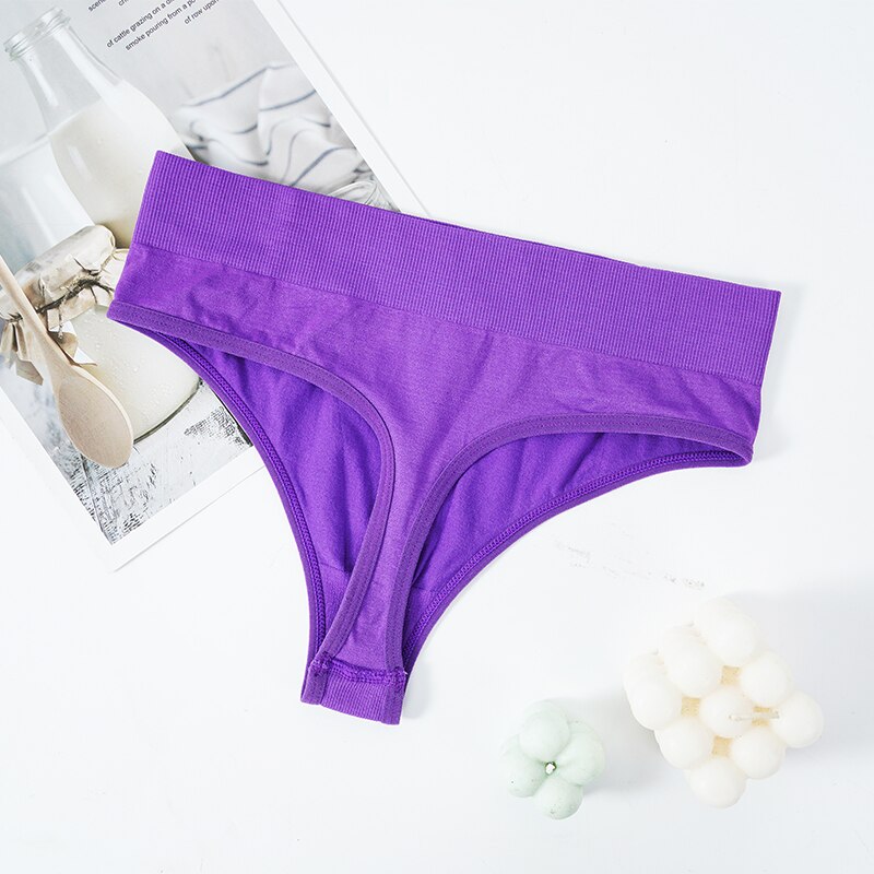 Sexy Thongs Panties Women G-String Female Underpants Seamless Comfortable Underwear Female High-Rise Thong Lingerie M-2XL - Sabreeonline