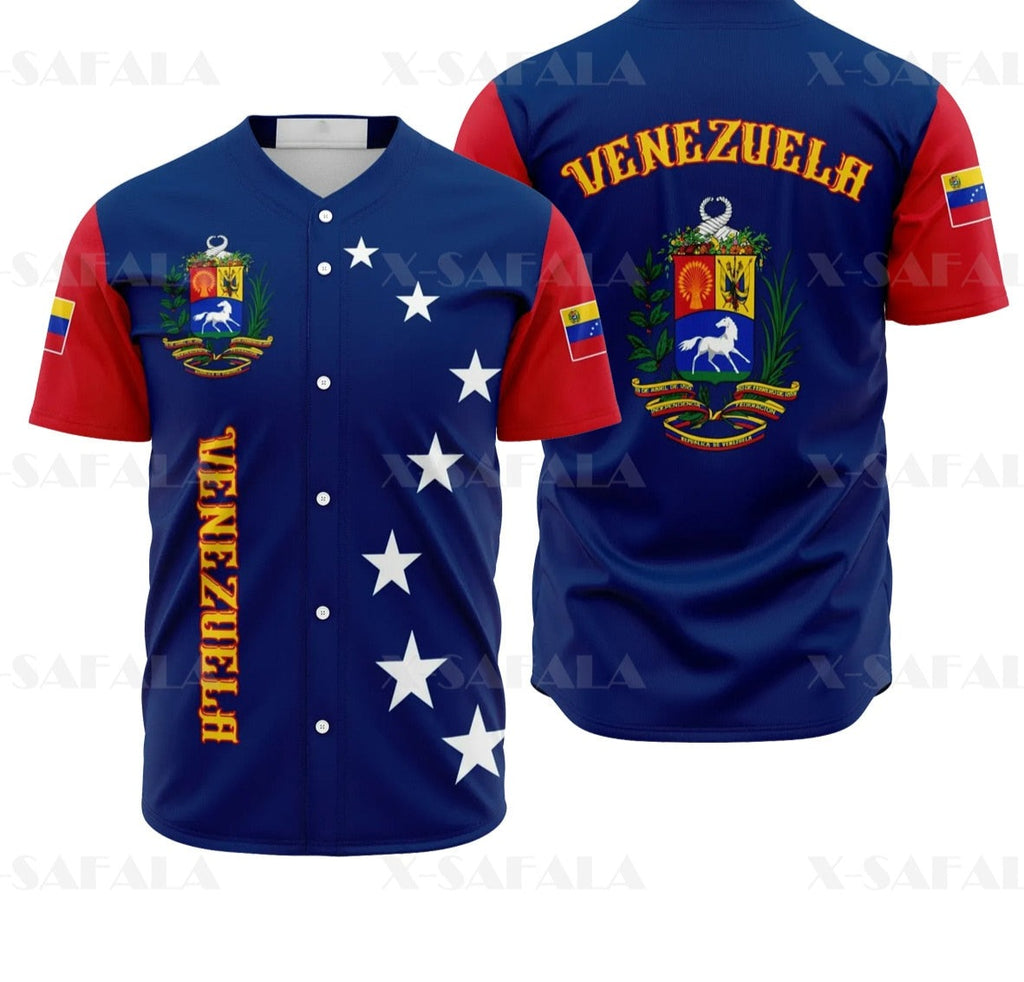 3D Printed Baseball Jersey Shirt Men's - Sabreeonline