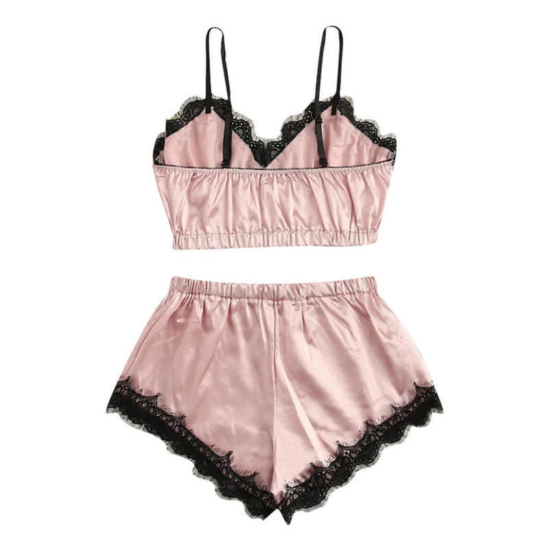 Satin Pajama Sets Temptation Nightwear - Sabreeonline
