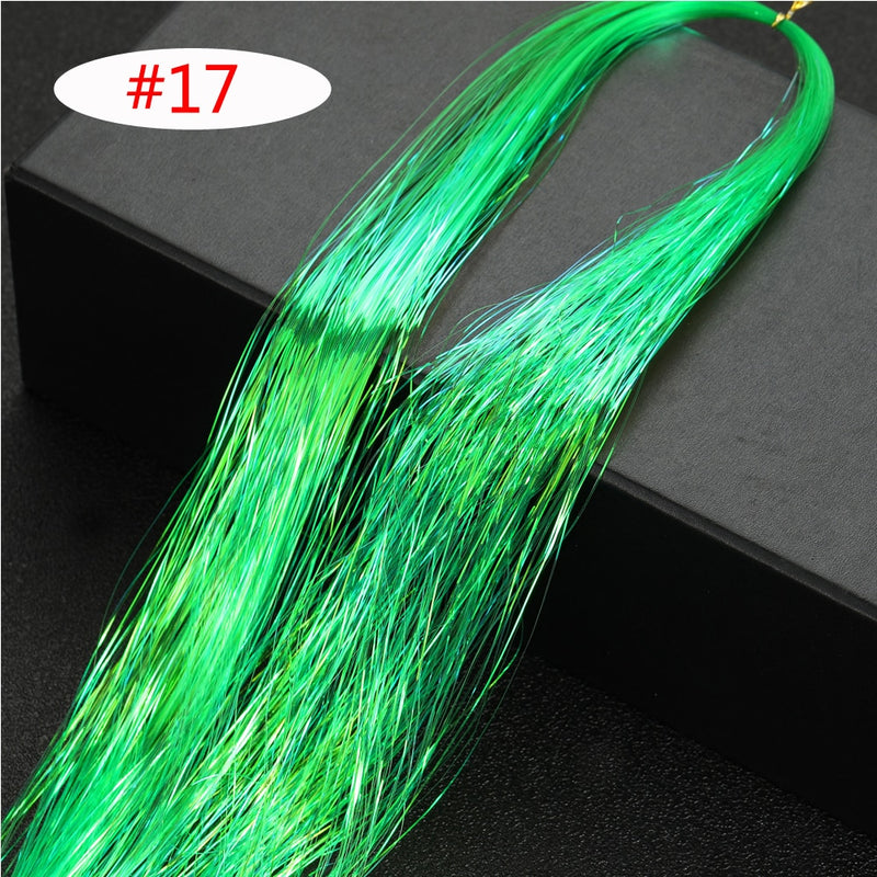 Rainbow Shiny Sparkle Hair Tinsel Kit Women Glitter Hair Extension Hair Bling Dazzles Girls Hippie Braiding Accessories - Sabreeonline