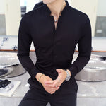 Casual Long Sleeve Men Shirts - Sabreeonline