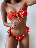 Sexy Front Lace Up Tie Strapless