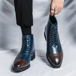 Ankle Leather Boots - Sabreeonline