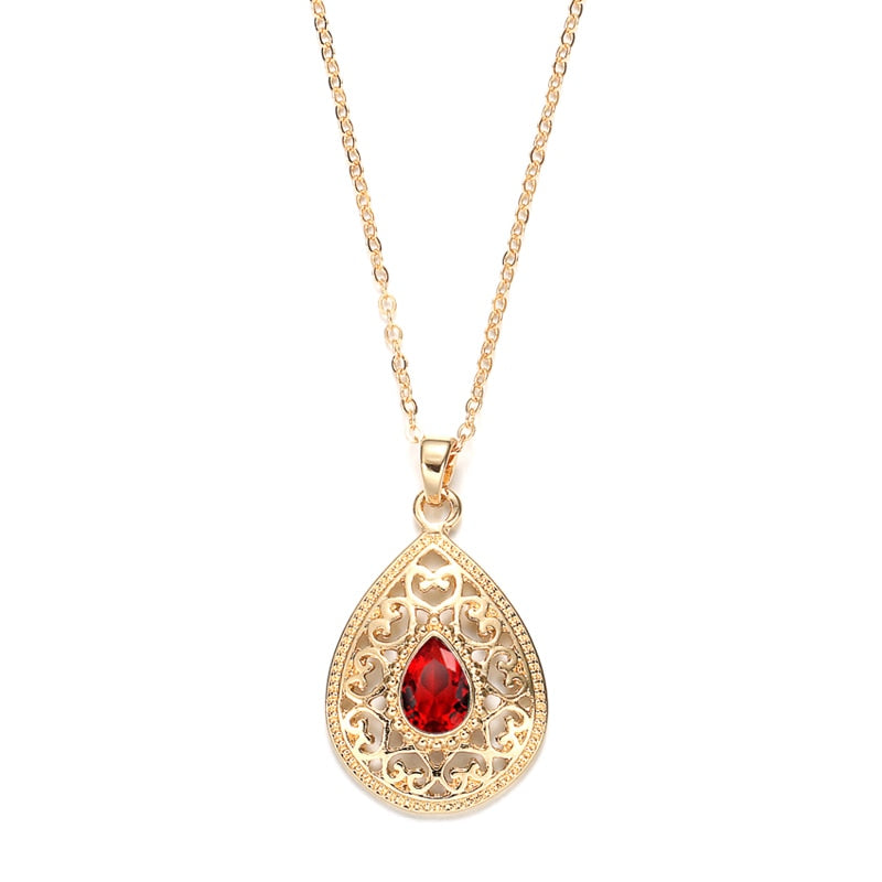 Elegant Necklace Arab Gold Color Ethnic - Sabreeonline
