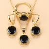 Sweet Princess Round Zircon 3 Piece Set - Sabreeonline