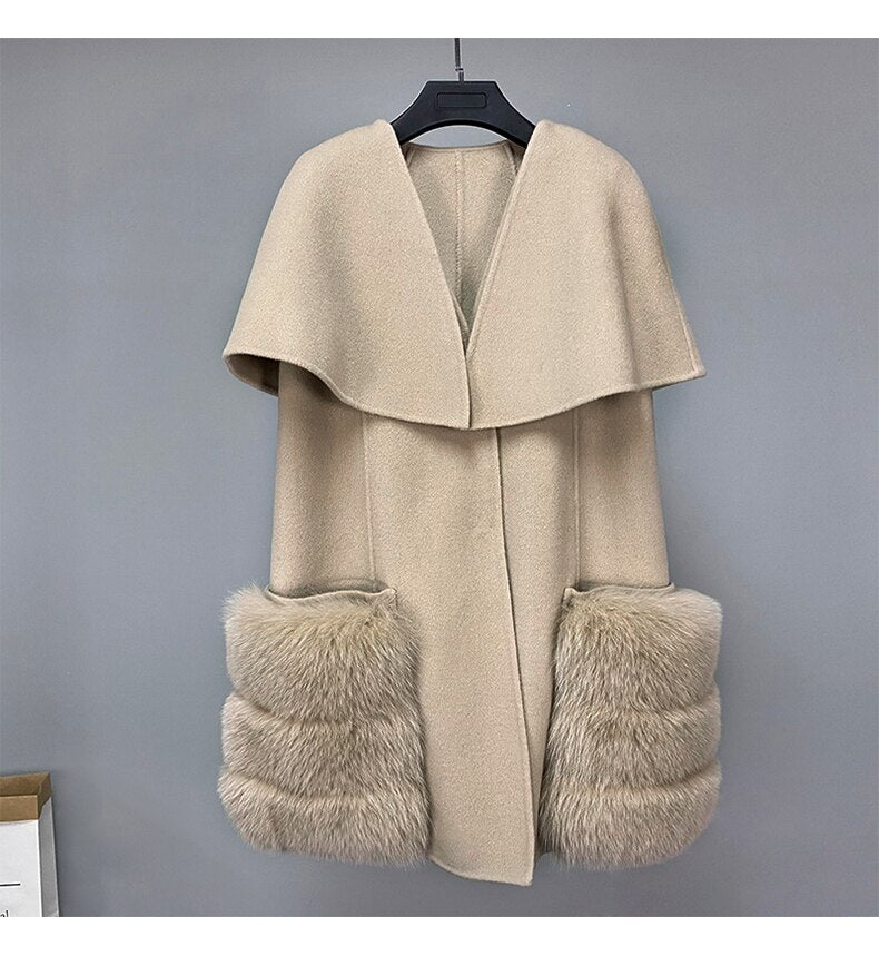 Winter Luxury Real Lamb Wool Cashmere Fur - Sabreeonline