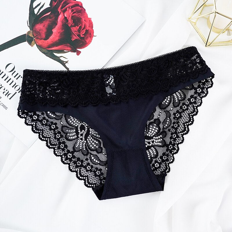 Hollow Out Briefs Transparent Low Rise Underwear - Sabreeonline