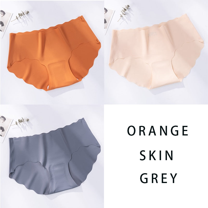 Seamless Underwear Silk Color Panties - Sabreeonline