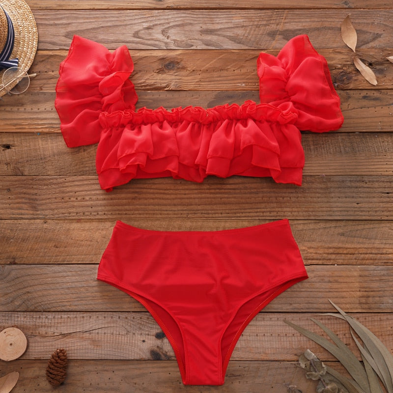 Sexy Bikini Set Shell Tassels