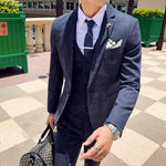 Business Male Tuxedo 3 Pieces Set - Sabreeonline