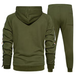 Casual Set Streetwear Hooded Jackets and Pants - Sabreeonline