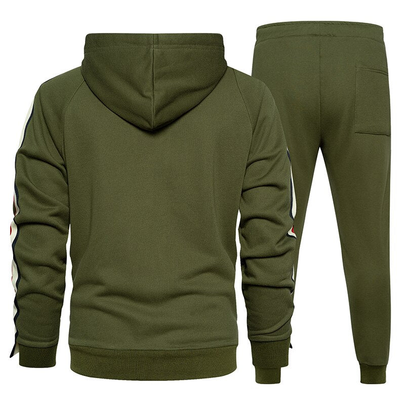 Casual Set Streetwear Hooded Jackets and Pants - Sabreeonline