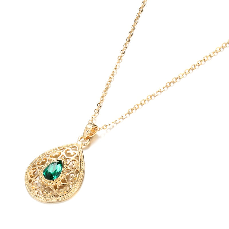 Elegant Necklace Arab Gold Color Ethnic - Sabreeonline