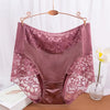 Plus Size Underwear for Women Sexy Thin Transparent Lace Modal Cotton Panties with High Waist Big Size Briefs of Large Sizes - Sabreeonline