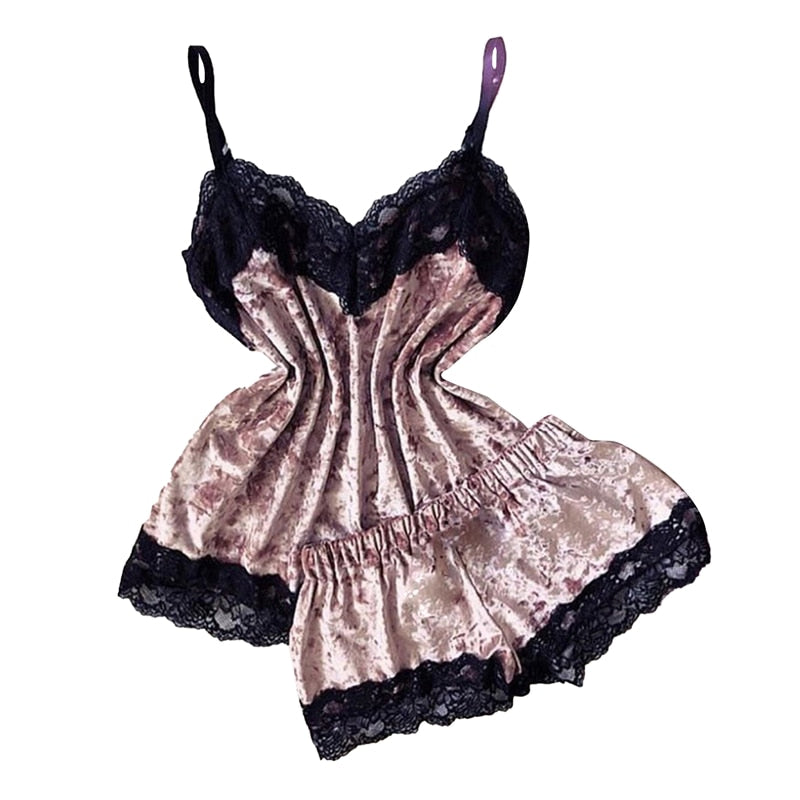 Velvet Pajamas Sleepwear - Sabreeonline