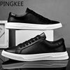 Lace Up Light Men's Shoes for Men Comfortable Men's Casual Shoes Soft Fashion Man Sneakers Leather - Sabreeonline
