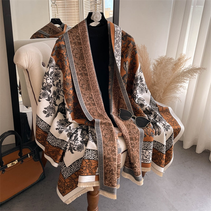 Luxury Winter Cashmere Fashion Warm Shawls - Sabreeonline