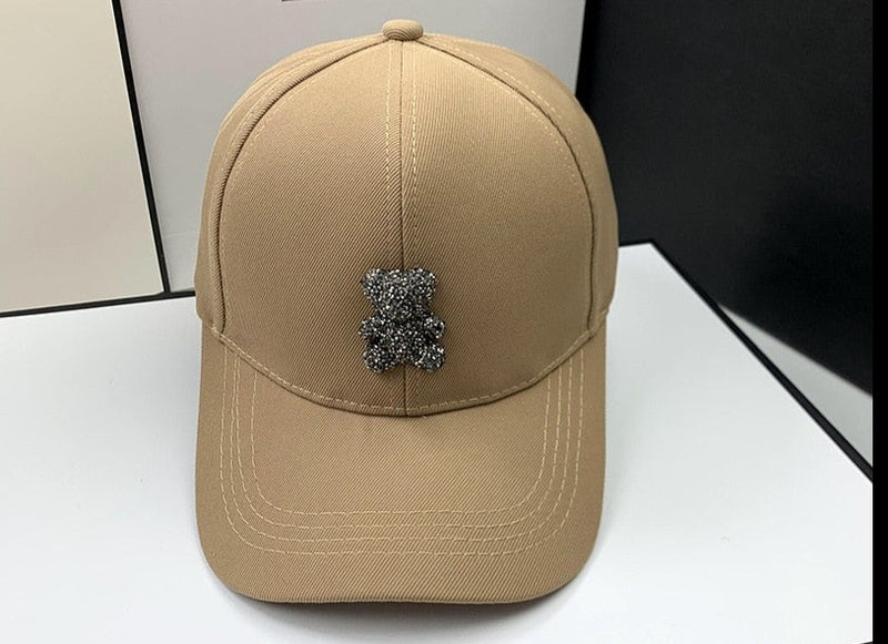 Bear Rhinestone Caps Outdoor - Sabreeonline