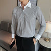 Slim Fit Lapel Office Shirts - Sabreeonline