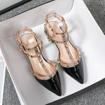 Pointed Rivet Casual Shoes