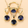 Sweet Princess Round Zircon 3 Piece Set - Sabreeonline