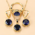 Sweet Princess Round Zircon 3 Piece Set - Sabreeonline