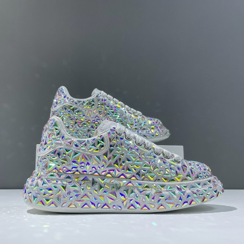 Fashion Platform Shine Bling Shoes - Sabreeonline