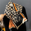 Luxury Brand Winter Cashmere Scarf for Women Fashion Warm Shawls and Wraps Pashmina Neckerchief Poncho Tassel Bufandas Echarpe - Sabreeonline