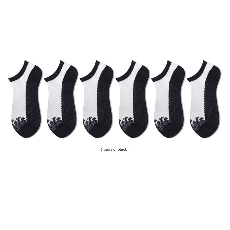 Glass Socks Women's Cotton - Sabreeonline