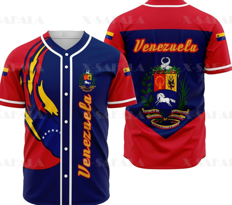 3D Printed Baseball Jersey Shirt Men's - Sabreeonline