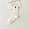 Casual Solid White Socks Women Embroidery Bear Love Flowers Girl Rabbit Cartoon Socks Spring Autum Harajuku Middle Socks - Sabreeonline