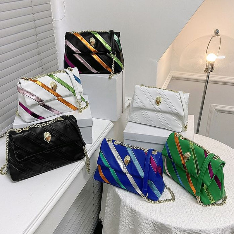 Rainbow Patchwork Women Bags - Sabreeonline