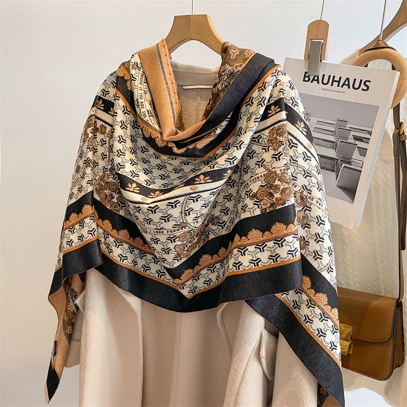 Luxury Winter Cashmere Fashion Warm Shawls - Sabreeonline