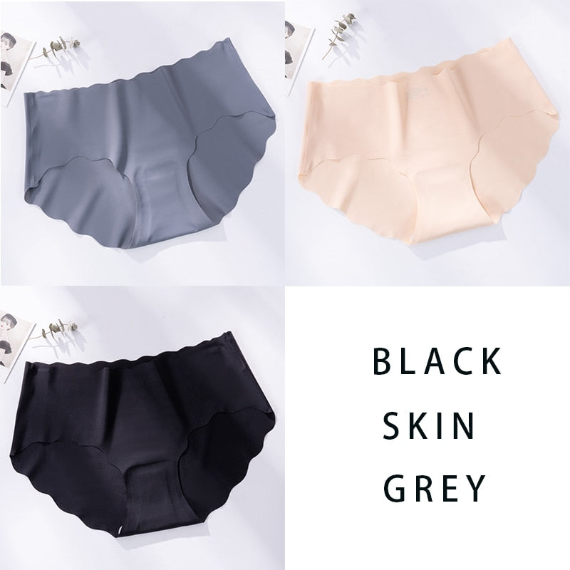 Seamless Underwear Silk Color Panties - Sabreeonline