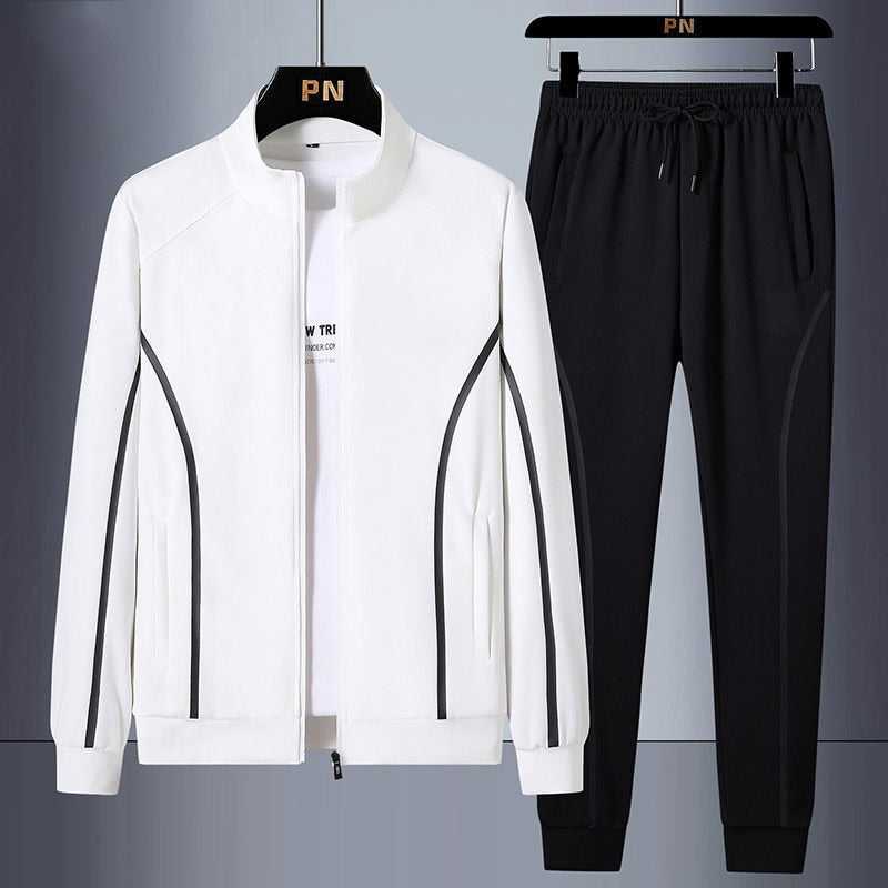 Sportswear  Brand Zipper Male Sweatshirt Suit Plus Size - Sabreeonline