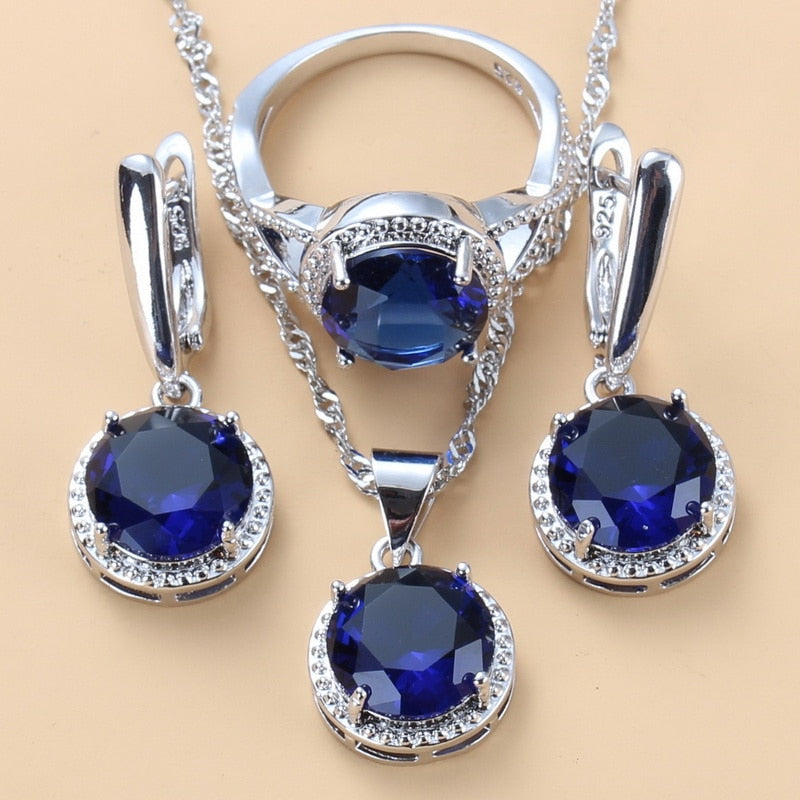 Sweet Princess Round Zircon 3 Piece Set - Sabreeonline