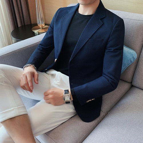 Casual Blazer Slim Fit Outwear - Sabreeonline