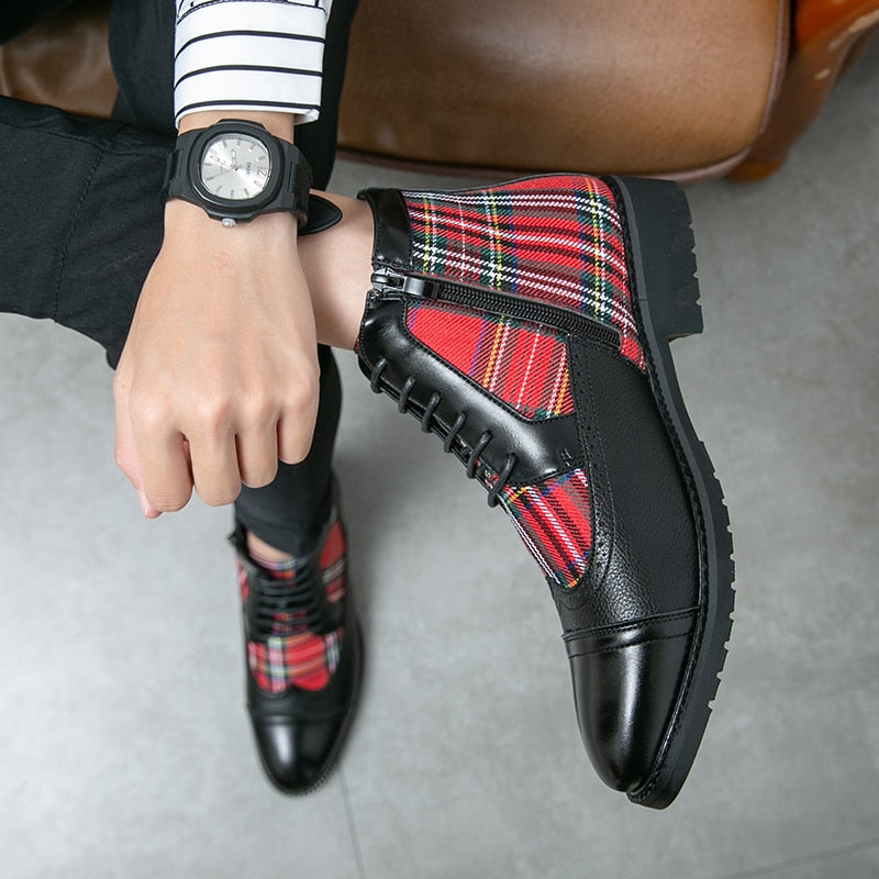 Chelsea Ankle Leather Men Boots - Sabreeonline